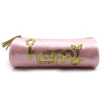 Trousse Cultura - Happy - 1 compartiment - Rond - Rose