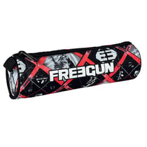 Trousse Freegun - 1 compartiment - Rond - Noir, blanc, rouge