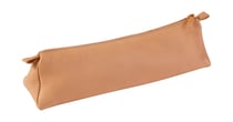 Trousse Clairefontaine - Cuir naturel - 1 compartiment - Triangulaire - Marron