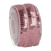 Galon Paillettes 2.2cm - Rose - Vendu au décimètre