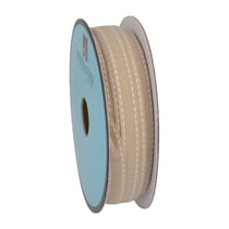 Galon Tiret 10mm - Beige/Blanc - Vendu au décimètre