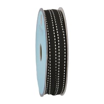 Galon Tiret 10mm - Noir/Blanc - Vendu au décimètre