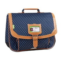 Cartable 35cm Tann's - Pois Indigo