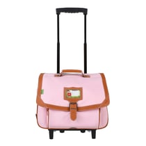 Cartable à roulettes CP-CE1 38 cm - Classique - Tann's - Rose
