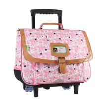 Cartable à roulettes Tann's - Les Petites Duchesses Pivoine - 2 compartiments