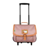 Cartable à roulettes CP-CE1 38 cm - Pois Sienne - Tann's
