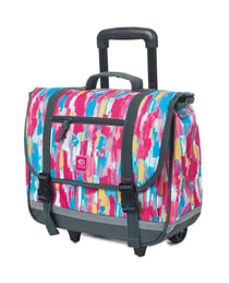 Cartable à roulettes CE2-CM1-CM2 40-41 cm - Pencil Marks - Rip Curl - Rose