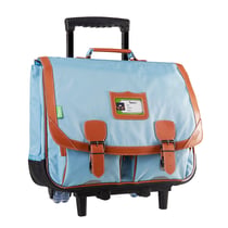 Cartable à roulettes  - Tann's - Bleu Glacier - Les incontournables - 2 compartiments