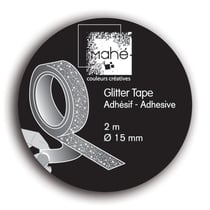 Glitter tape 2m – argent