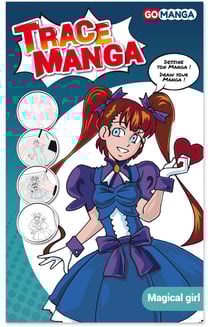Pochoir trace manga - Magical girl