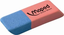 Maped - Gomme Zenoa Plus - Gomme Blanche Ronde avec Étui - Coloris Pastel  Aléatoire Rose, Bleu, Violet TBD MAPED Gomme Zenoa Pas Cher 