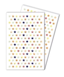 Gommettes Initial - Mini cœurs métal-pastel - 20 planches de 2720 stickers  - 10,5x16cm - Collage décoratif - Déco d'objet
