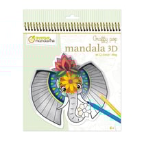 Carnet de coloriage Graffy Pop - Mandala 3D - Animaux