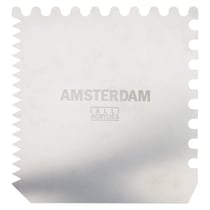Grattoir en acier inoxydable - 15x15 cm - Amsterdam