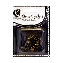 Clous à griffes - carré antic bronze 8x8mm