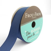 Bobinette Frou-Frou - 6 m x 16 mm - Gros grain - Ardoise cendre