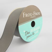 Bobinette Frou-Frou - 5 m x 25 mm - Gros grain - Ciel d'orage