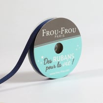 Bobinette Frou-Frou - 6 m x 6 mm - Gros grain - Navy