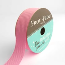 Bobinette Frou-Frou - 6 m x 16 mm - Gros grain - Petale de rose
