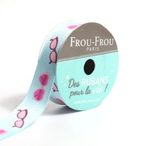 Bobinette Frou-Frou - 4 m x 16 mm - Gros grain - thème Azur