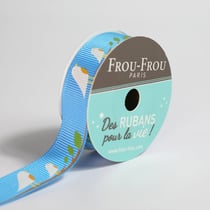 Bobinette Frou-Frou - 4 m x 16 mm - Gros grain - thème Turquoise