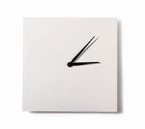 Horloge blanche 20cm carrée
