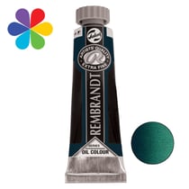 Huile extra fine S3 - 15ml - Vert phtalo bleu - Rembrandt