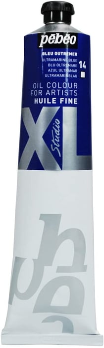 Tube 200 ml de peinture à l'huile Pébéo Studio - XL - bleu outremer - Fine