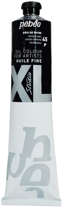 Tube 200 ml de peinture à l'huile Pébéo Studio - XL - gris de Payne - Fine