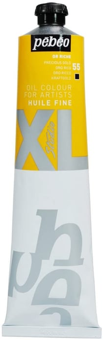 Tube 200 ml de peinture à l'huile Pébéo Studio - XL - or riche - Fine
