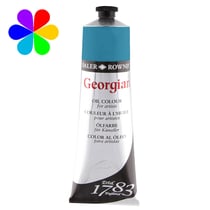 Tube 225 ml de peinture à l'huile Daler Rowney - Georgian - bleu de céruléum