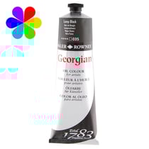 Tube 225 ml de peinture à l'huile Daler Rowney - Georgian - noir de bougie