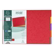 Lot de 5 intercalaires A3 horizontal - Carton - Exacompta