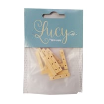 12 rectangles 3 trous - 5,2 x 30mm - Lucy