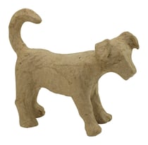 Jack russel en papier mâché - 11 cm