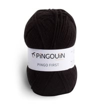 Kit 10 pelotes First noir - Pingouin - Pelote de fil à tricoter