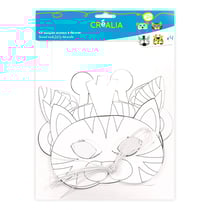 Kit créatif - 4 Masques Animaux à décorer - Créalia