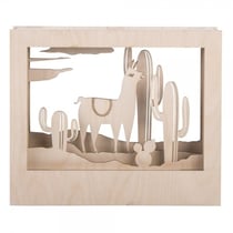 Kit cadre bois lama à assembler Rayher - 10 pièces