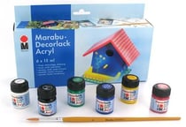 Kit Peinture Brillante multi-supports Marabu - 6x15 ml