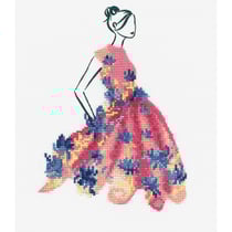 Kit point de croix - Fête de rose