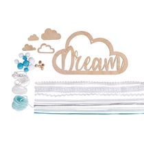 Kit nuage en bois avec rubans - Dream