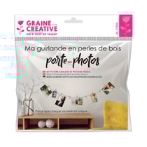 Kit guirlandes en perle de bois - Graine Créative