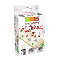 Kit douille 3D Christmas + 3 poches patissières