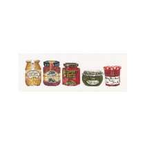Kit de broderie - pots confitures 17x20 cm