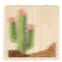 Tableau cactus - String Art - 22 x 22 cm