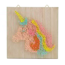 Tableau Licorne - String Art - 22 x 22 cm