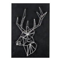 Kit tableau String Art - Trophée Cerf - Noir