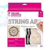 Kit tableau String Art - Rosace - 22x22 cm