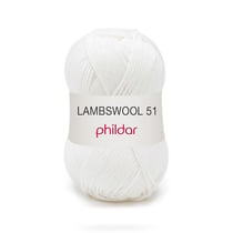 Lambswool 51  Blanc - Phildar - Pelote de fil à tricoter