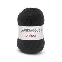 Lambswool 51  Noir - Phildar - Pelote de fil à tricoter